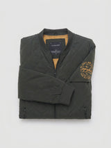 Men Jacket Green Regular Fit