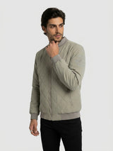 Men Jacket Grey Regular Fit
