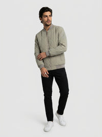 Men Jacket Grey Regular Fit