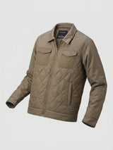 Men Jacket Brown Regular Fit