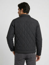 Men Jacket Jet Black Regular Fit