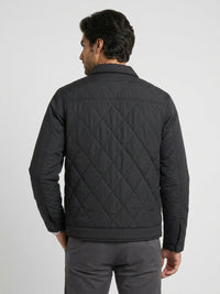 Men Jacket Jet Black Regular Fit