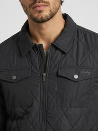 Men Jacket Jet Black Regular Fit