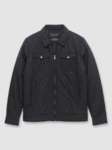 Men Jacket Jet Black Regular Fit