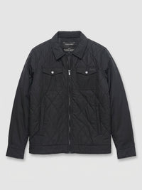 Men Jacket Jet Black Regular Fit