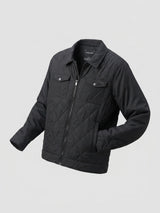 Men Jacket Jet Black Regular Fit