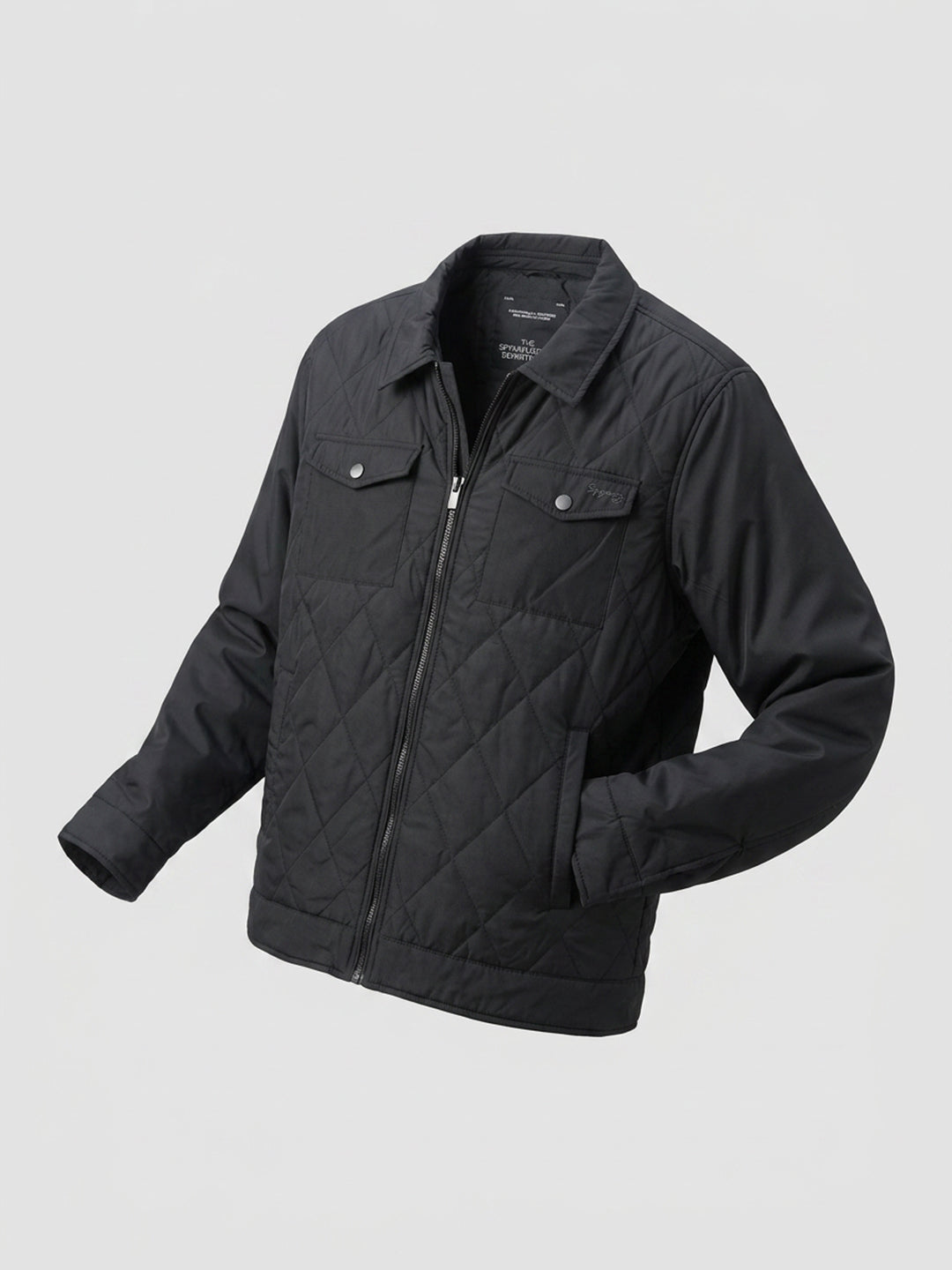 Men Jacket Jet Black Regular Fit