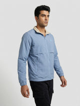 Men Jacket Blue Regular Fit