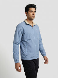 Men Jacket Blue Regular Fit