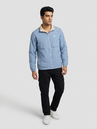 Men Jacket Blue Regular Fit