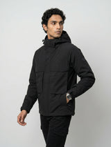 Men Jacket Black Regular Fit