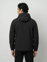 Men Jacket Black Regular Fit