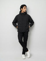Men Jacket Black Regular Fit