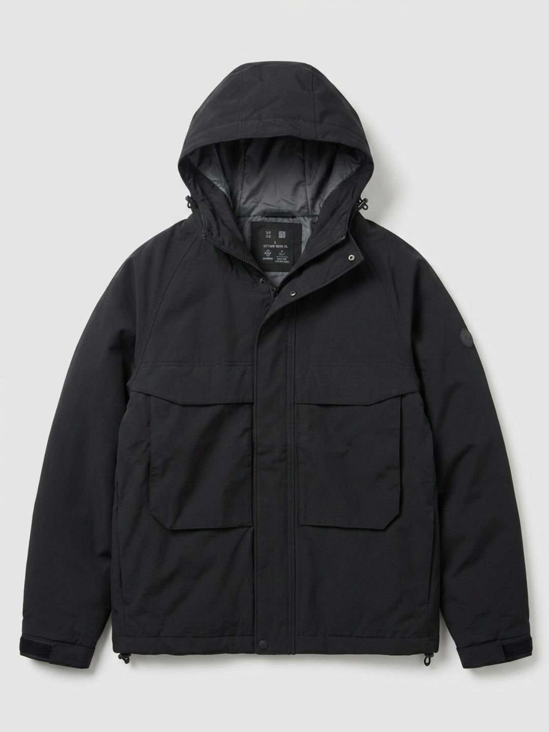 Men Jacket Black Regular Fit