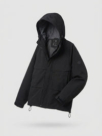 Men Jacket Black Regular Fit