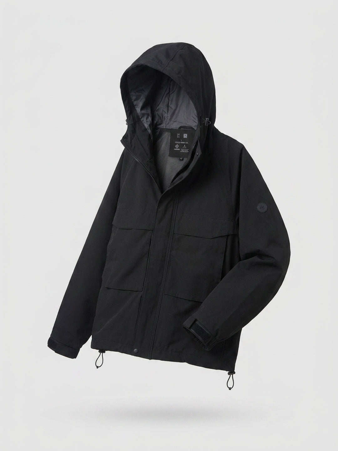 Men Jacket Black Regular Fit