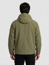 Men Jacket Green Regular Fit