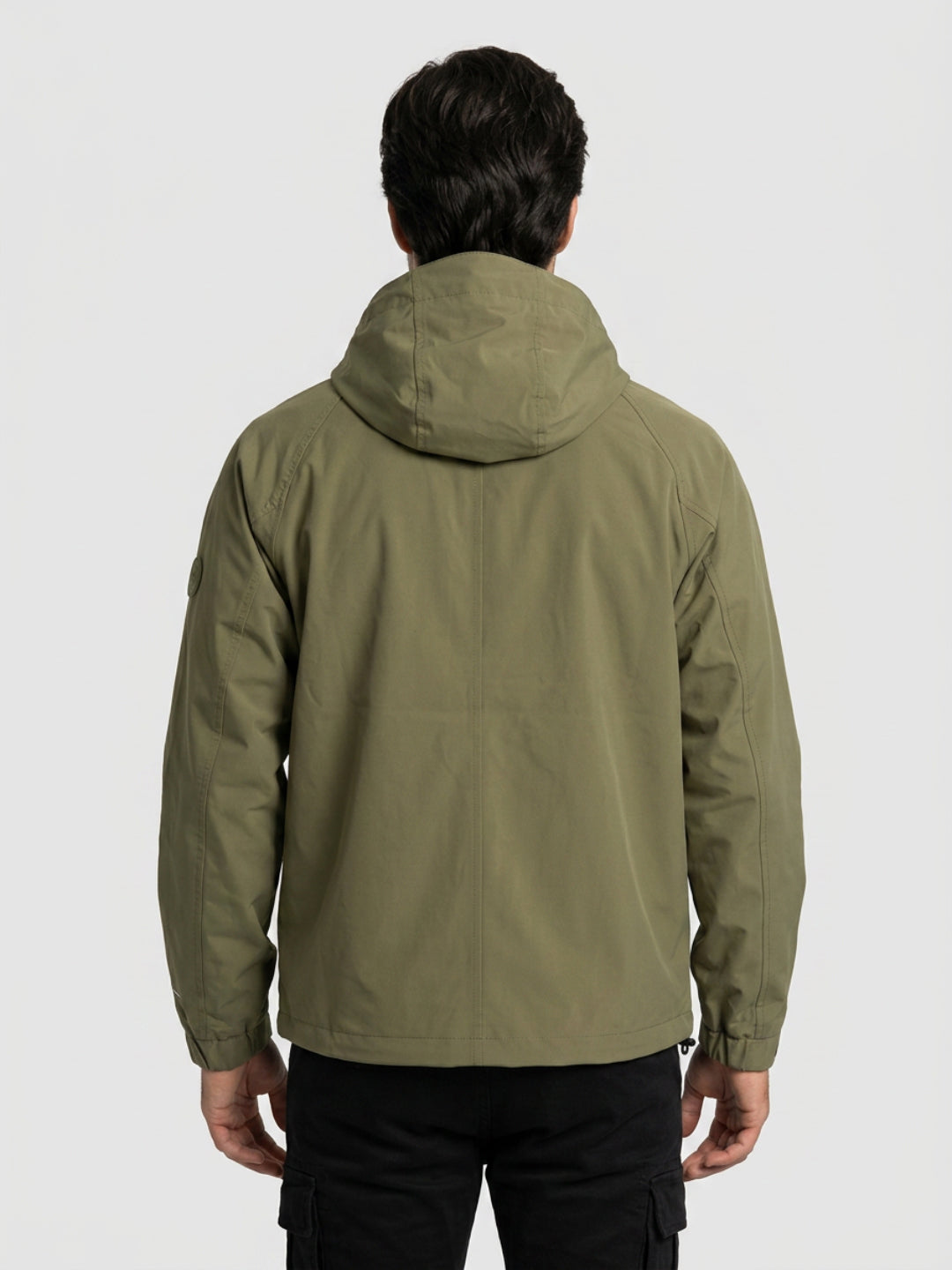 Men Jacket Green Regular Fit
