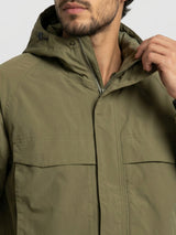 Men Jacket Green Regular Fit