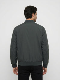 Men Jacket Green Regular Fit