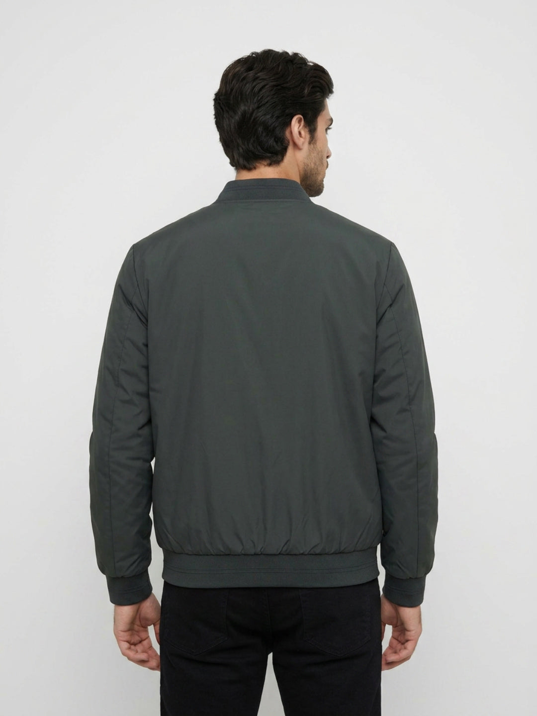 Men Jacket Green Regular Fit