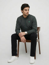 Men Jacket Green Regular Fit