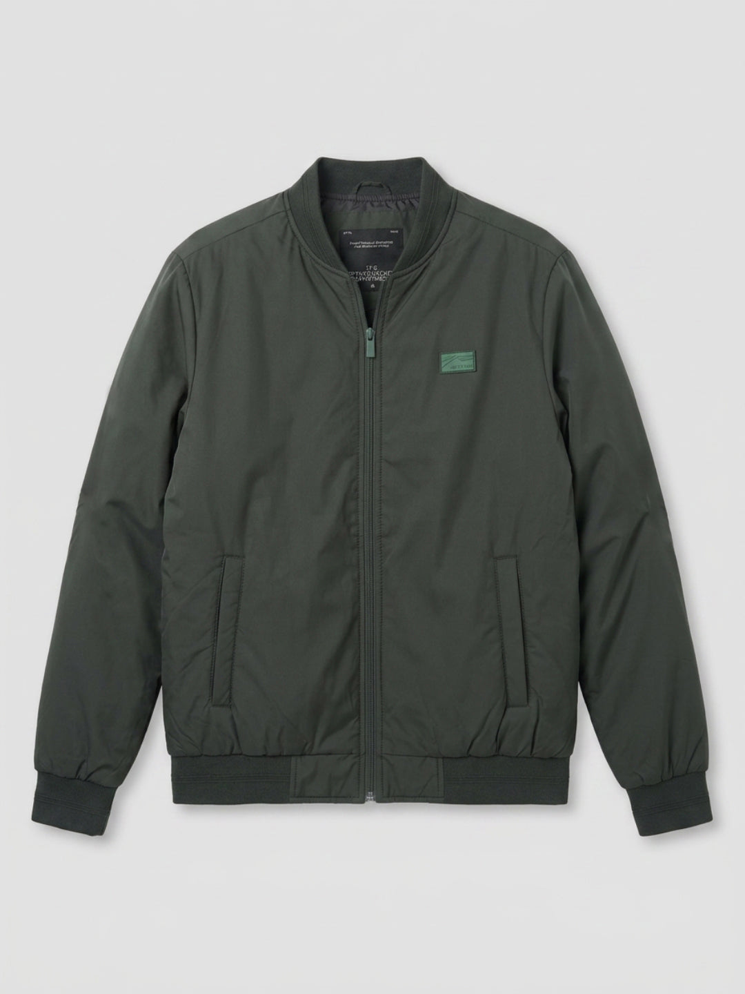 Men Jacket Green Regular Fit