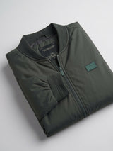 Men Jacket Green Regular Fit