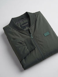 Men Jacket Green Regular Fit
