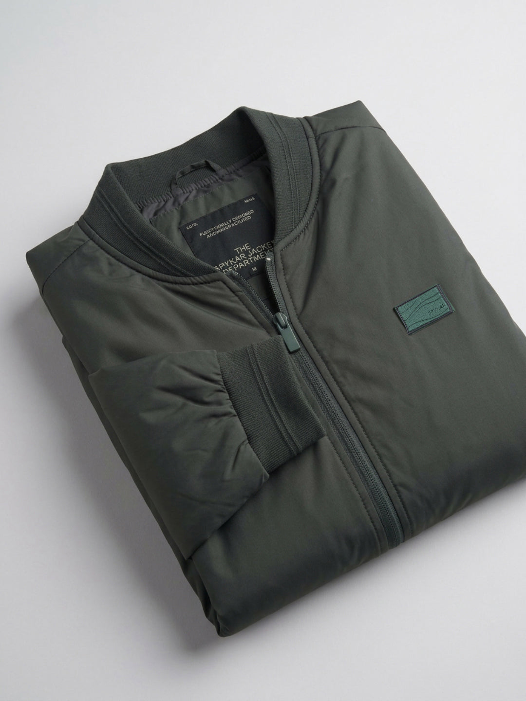 Men Jacket Green Regular Fit