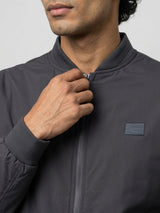 Men Jacket Grey Regular Fit