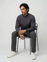 Men Jacket Grey Regular Fit
