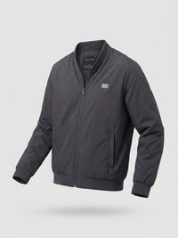 Men Jacket Grey Regular Fit