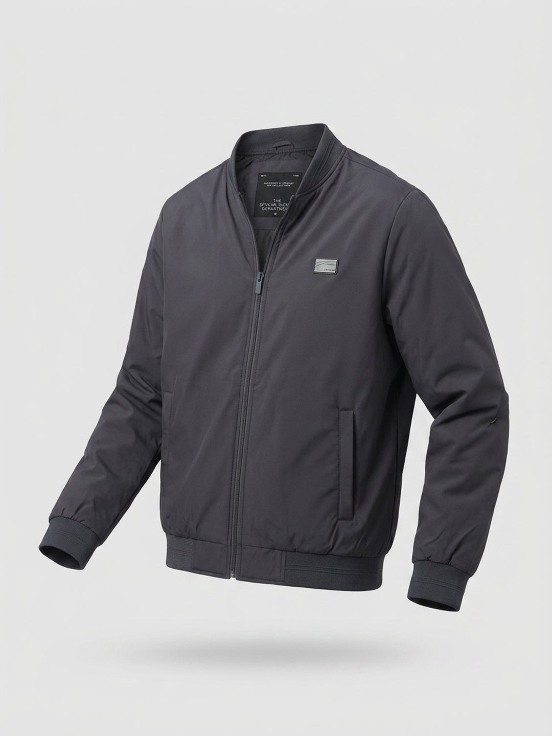 Men Jacket Grey Regular Fit