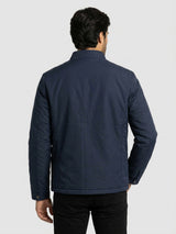 Men Jacket Navy Blue Regular Fit