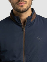 Men Jacket Navy Blue Regular Fit