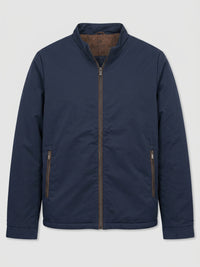 Men Jacket Navy Blue Regular Fit