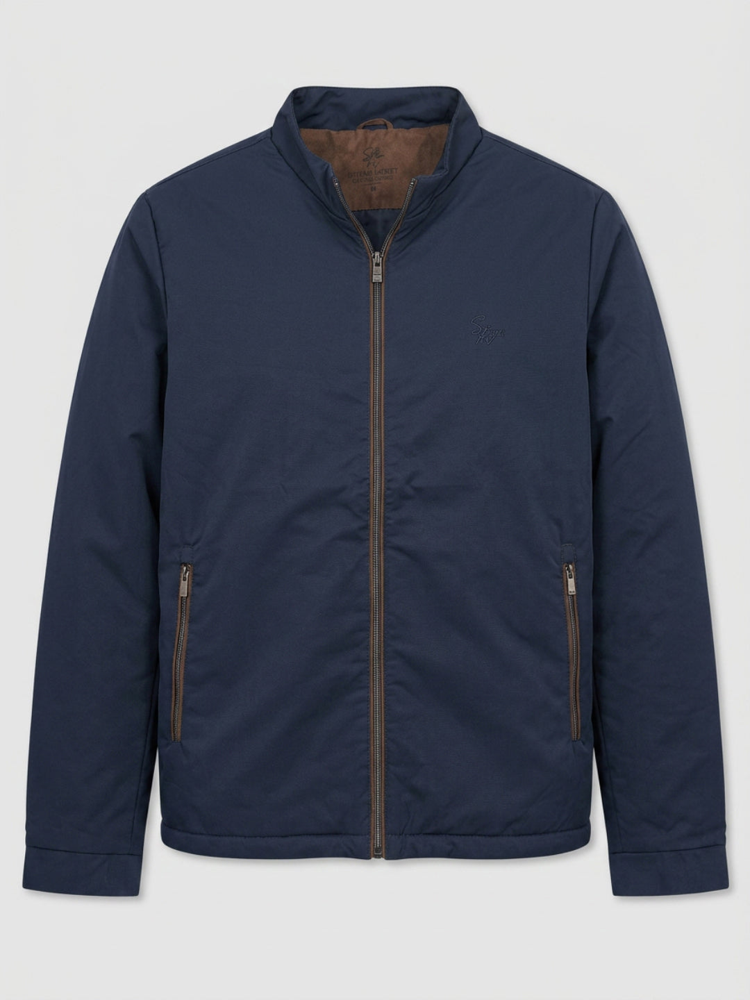 Men Jacket Navy Blue Regular Fit