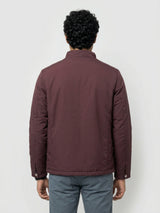 Men Jacket Maroon Regular Fit