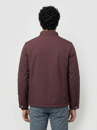 Men Jacket Maroon Regular Fit