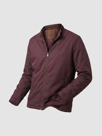 Men Jacket Maroon Regular Fit
