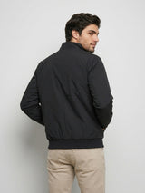 Men Jacket Black Regular Fit