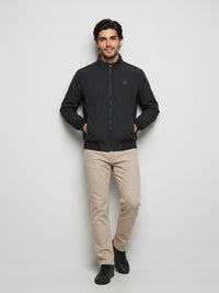 Men Jacket Black Regular Fit