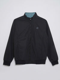 Men Jacket Black Regular Fit