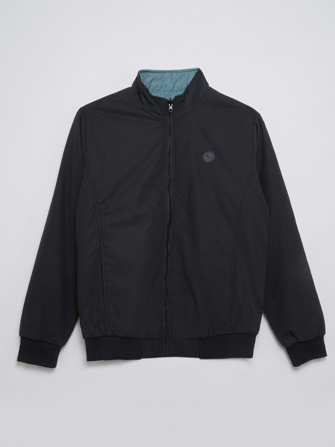 Men Jacket Black Regular Fit