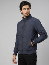 Men Jacket Navy Blue Regular Fit