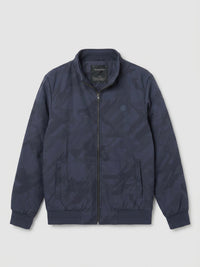 Men Jacket Navy Blue Regular Fit
