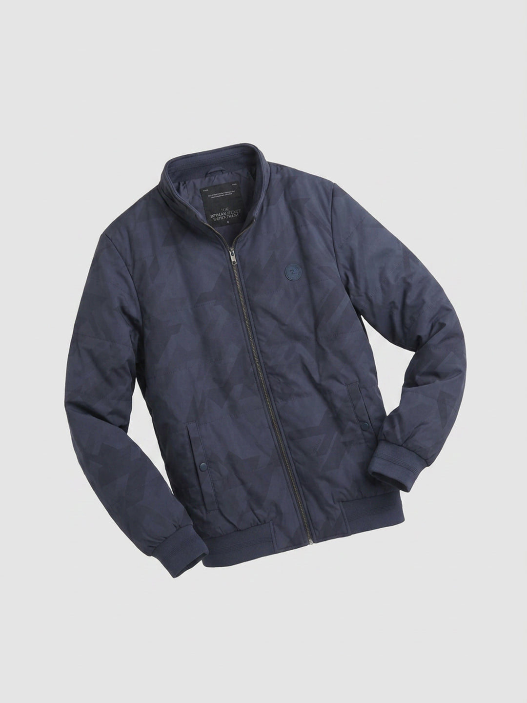 Men Jacket Navy Blue Regular Fit