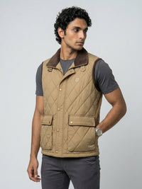 Men Jacket Brown Regular Fit