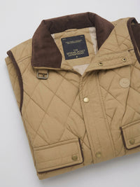 Men Jacket Brown Regular Fit